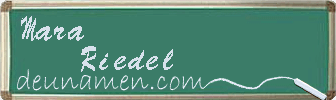 Mara Riedel Visitenkarte